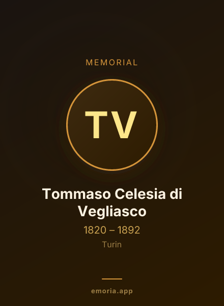 Memorial portrait of Tommaso Celesia di Vegliasco