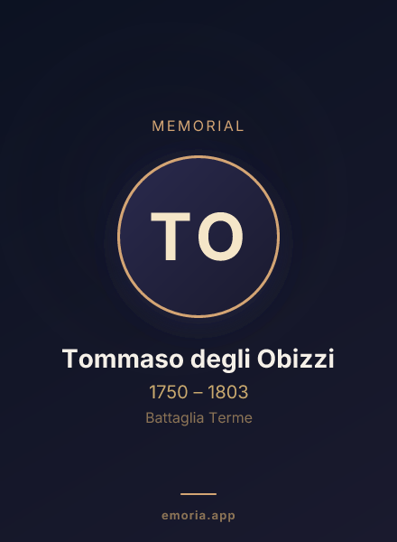 Memorial portrait of Tommaso degli Obizzi