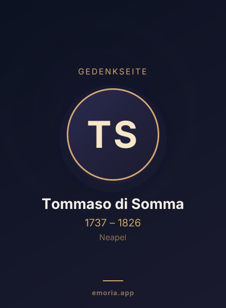 Gedenkportrait von Tommaso di Somma