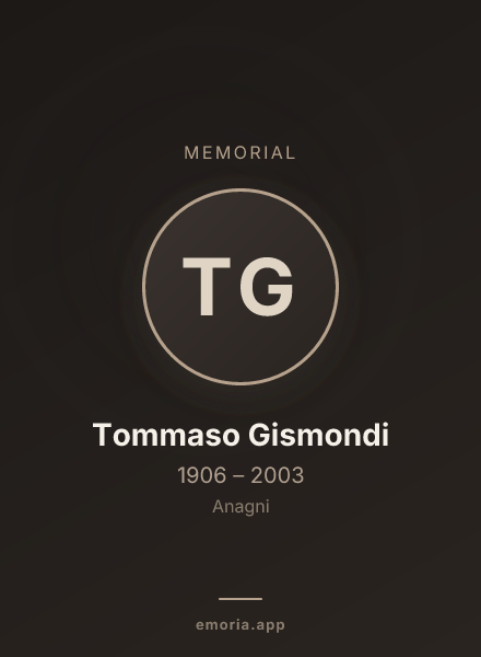 Memorial portrait of Tommaso Gismondi