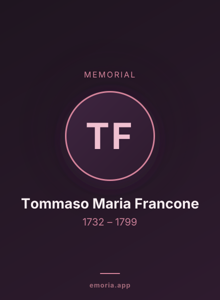 Memorial portrait of Tommaso Maria Francone