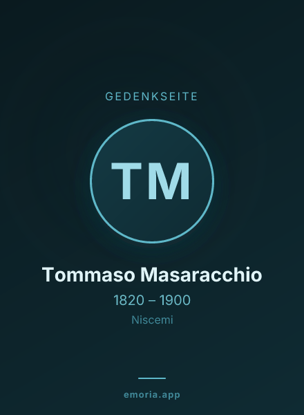 Gedenkportrait von Tommaso Masaracchio