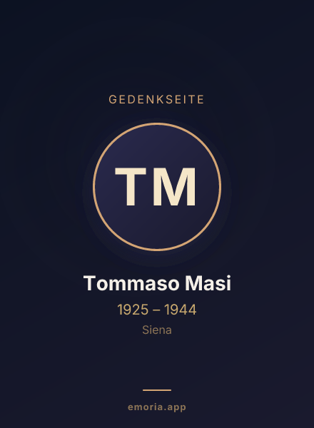 Gedenkportrait von Tommaso Masi