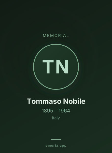 Memorial portrait of Tommaso Nobile