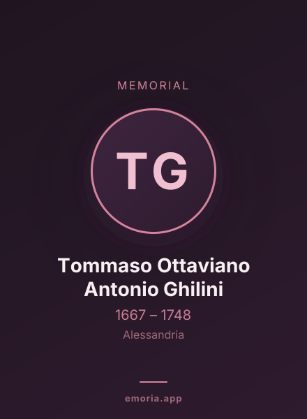 Memorial portrait of Tommaso Ottaviano Antonio Ghilini