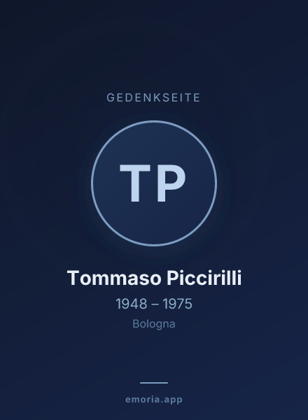 Gedenkportrait von Tommaso Piccirilli