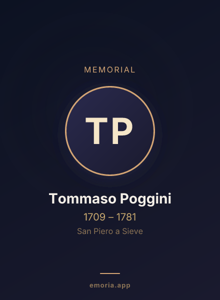 Memorial portrait of Tommaso Poggini