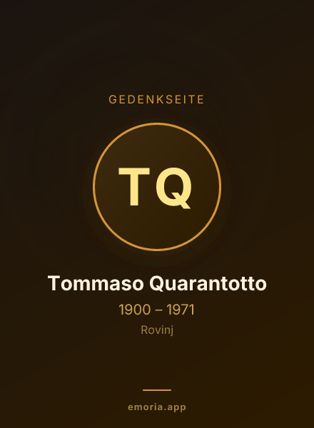 Gedenkportrait von Tommaso Quarantotto