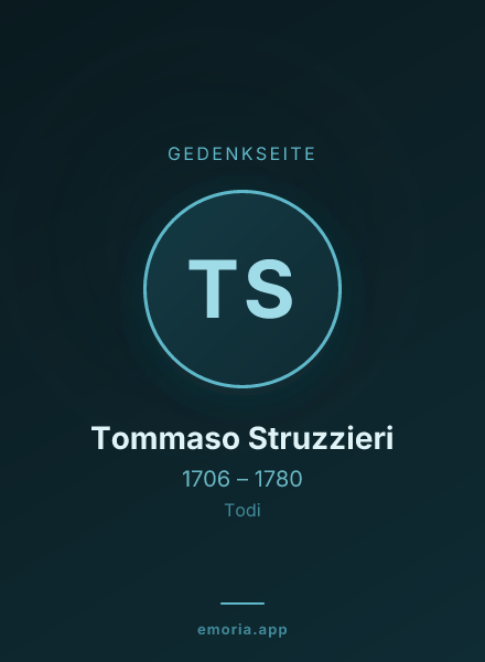 Gedenkportrait von Tommaso Struzzieri