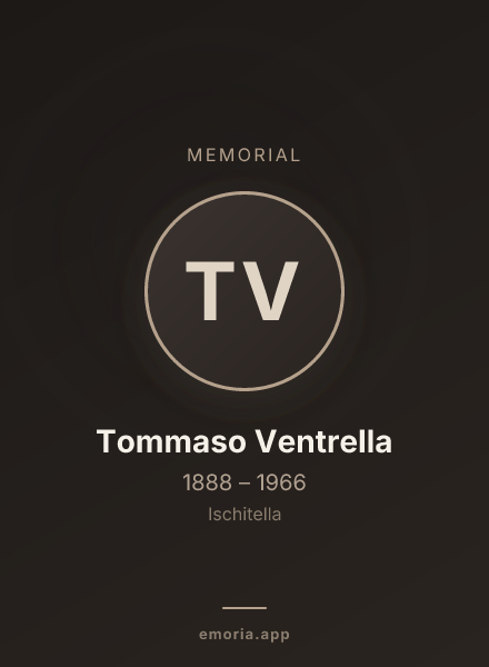 Memorial portrait of Tommaso Ventrella