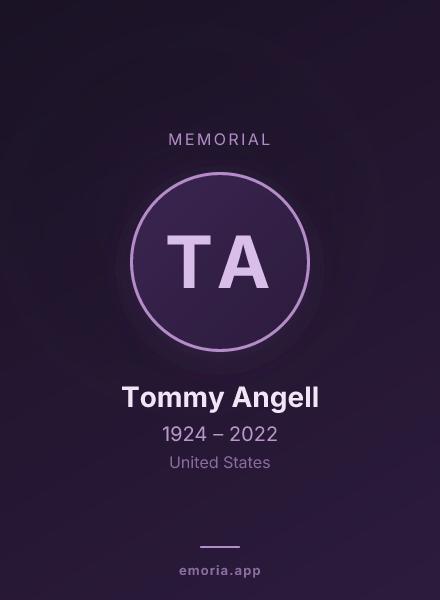 Memorial portrait of Tommy Angell