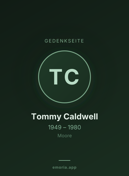 Gedenkportrait von Tommy Caldwell