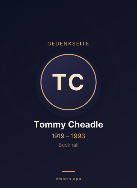 Gedenkportrait von Tommy Cheadle