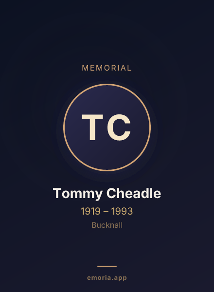 Memorial portrait of Tommy Cheadle