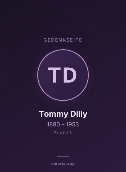 Gedenkportrait von Tommy Dilly