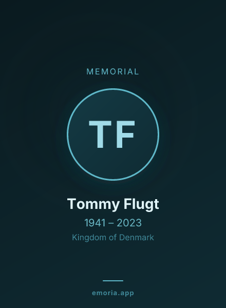 Memorial portrait of Tommy Flugt