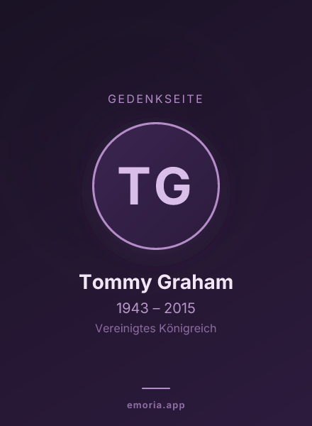 Gedenkportrait von Tommy Graham