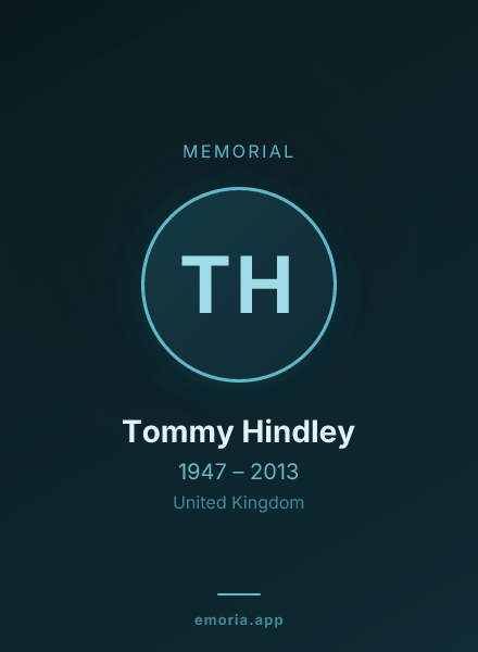 Memorial portrait of Tommy Hindley