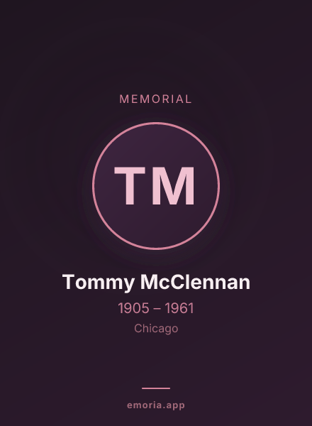 Memorial portrait of Tommy McClennan