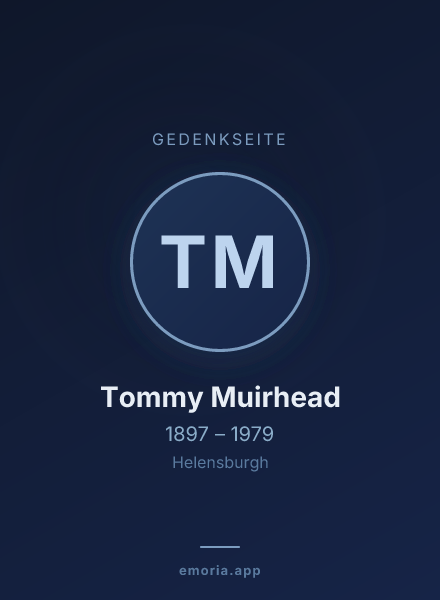 Gedenkportrait von Tommy Muirhead
