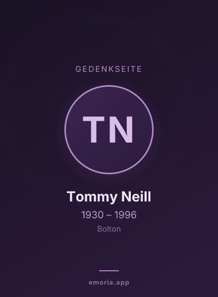 Gedenkportrait von Tommy Neill
