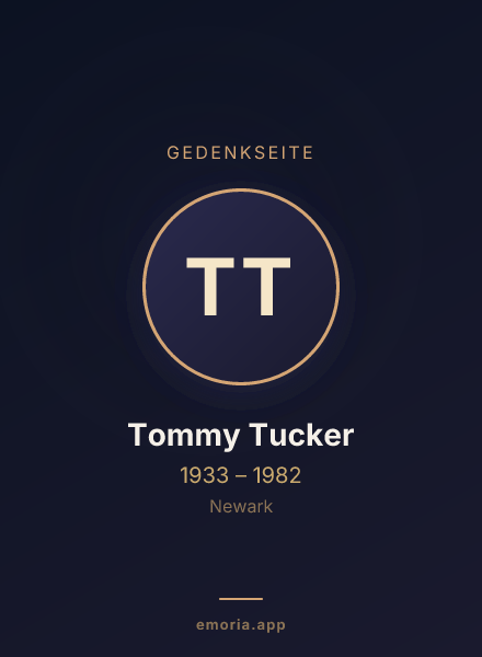 Gedenkportrait von Tommy Tucker