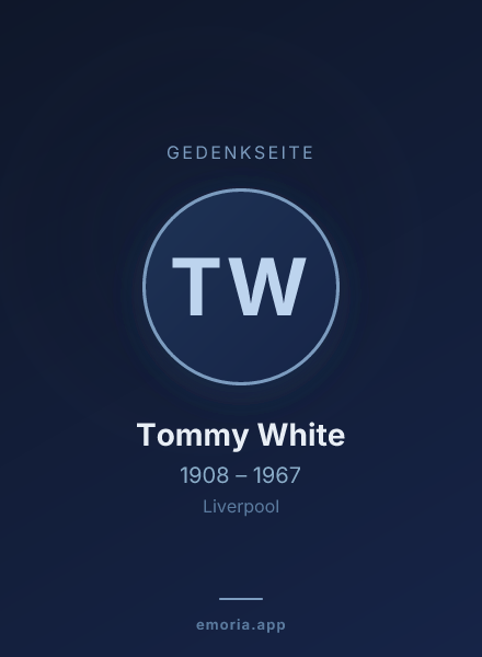 Gedenkportrait von Tommy White