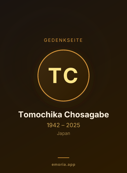 Gedenkportrait von Tomochika Chosagabe