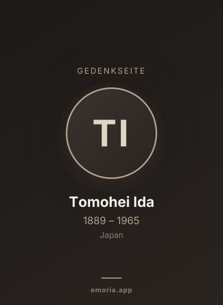 Gedenkportrait von Tomohei Ida