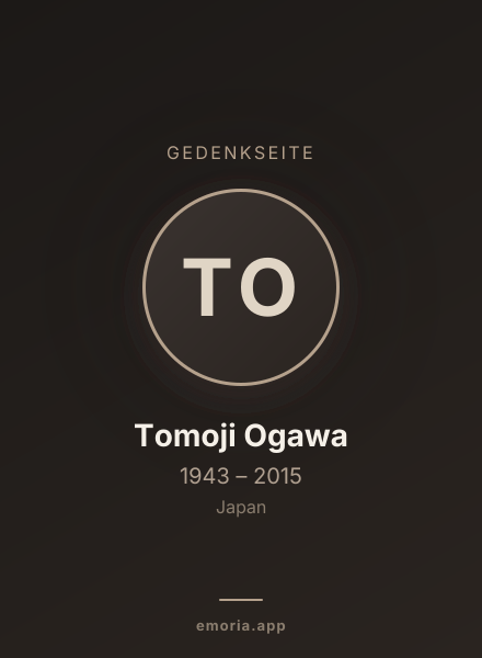Gedenkportrait von Tomoji Ogawa