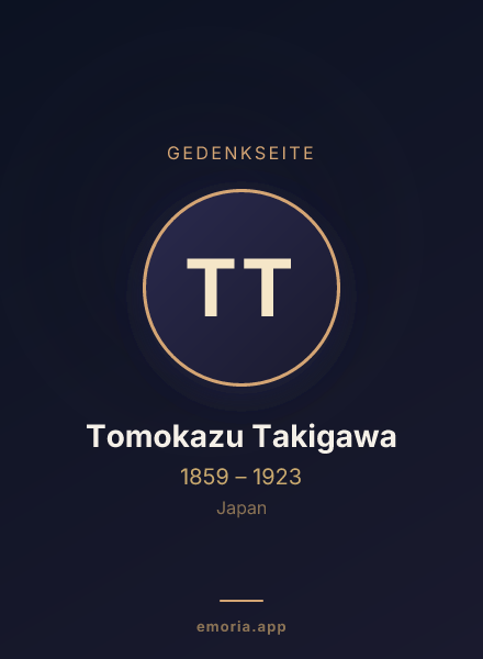 Gedenkportrait von Tomokazu Takigawa