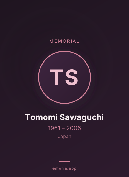 Memorial portrait of Tomomi Sawaguchi
