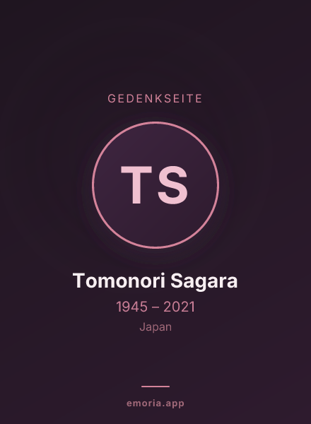 Gedenkportrait von Tomonori Sagara