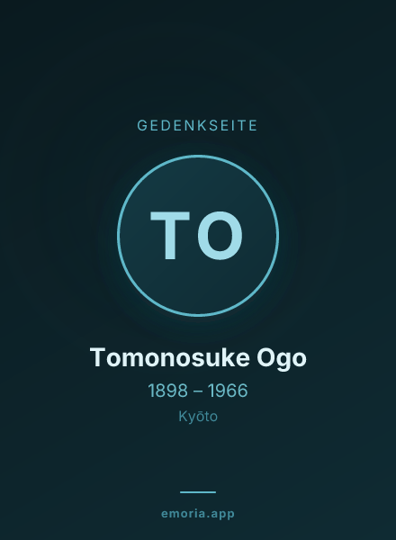 Gedenkportrait von Tomonosuke Ogo