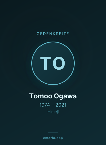 Gedenkportrait von Tomoo Ogawa