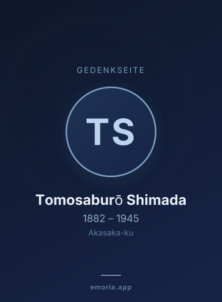Gedenkportrait von Tomosaburō Shimada