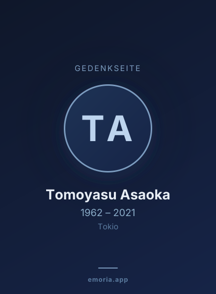Gedenkportrait von Tomoyasu Asaoka