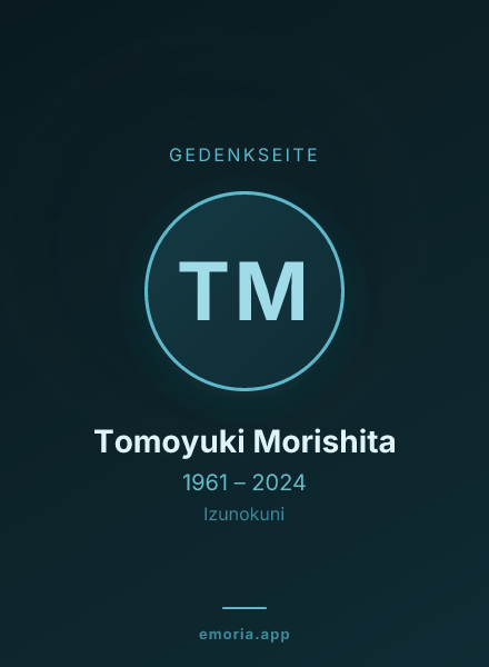 Gedenkportrait von Tomoyuki Morishita
