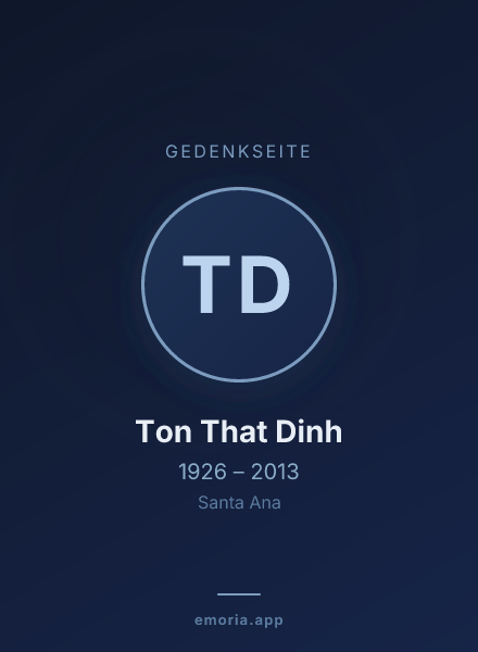 Gedenkportrait von Ton That Dinh