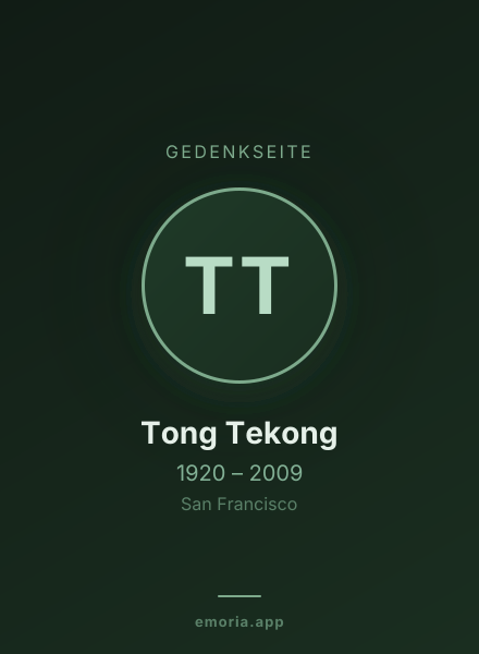 Gedenkportrait von Tong Tekong