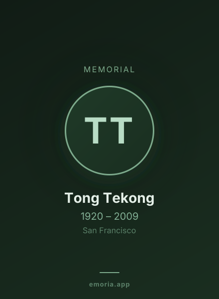 Memorial portrait of Tong Tekong