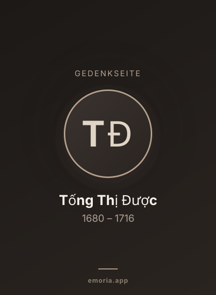 Gedenkportrait von Tống Thị Được
