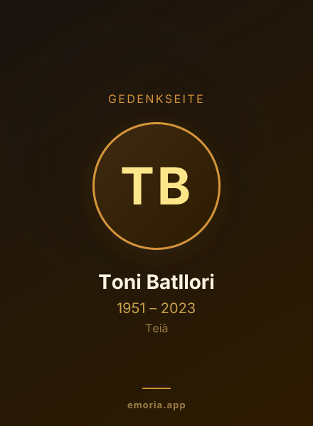Gedenkportrait von Toni Batllori