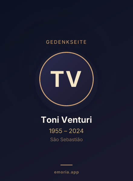 Gedenkportrait von Toni Venturi