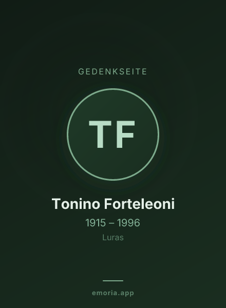 Gedenkportrait von Tonino Forteleoni