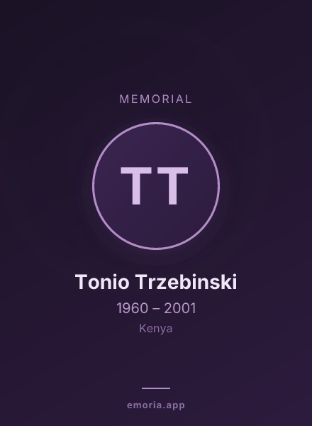 Memorial portrait of Tonio Trzebinski