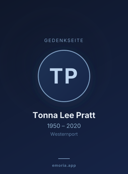 Gedenkportrait von Tonna Lee Pratt