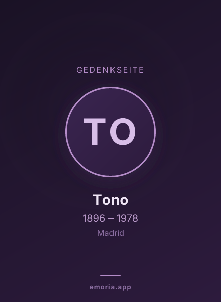 Gedenkportrait von Tono