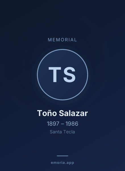 Memorial portrait of Toño Salazar