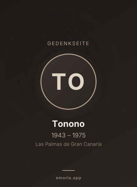 Gedenkportrait von Tonono